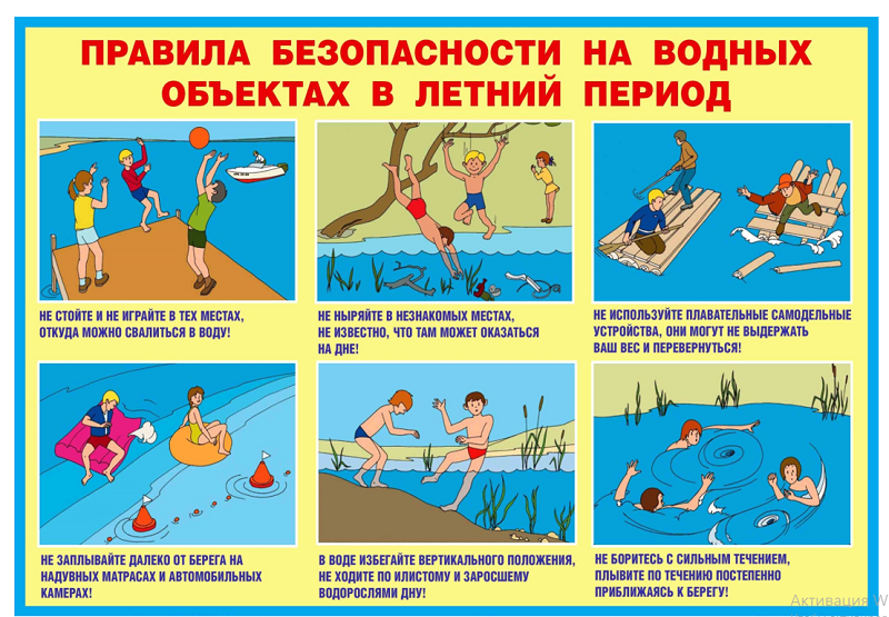 Памятка. Правила безопасности на воде