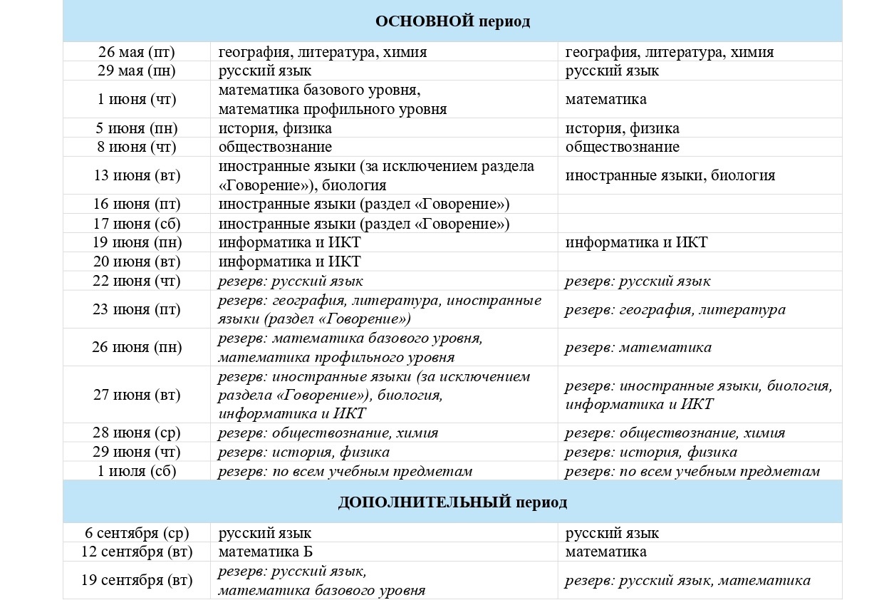 Расписание 2023 официальное